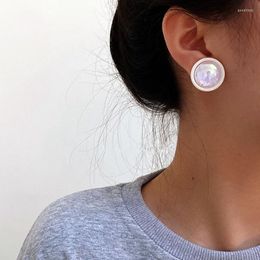Stud Earrings High Grade Bright Bubble Pearl For Women 2022 Trendy Brincos