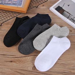 Men's Socks Men Fashion Low Cut Cotton Summer Thin Business Short Invisible Anti Slip Casual Solid Colour Ankle