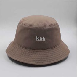 Stingy Brim Hats KITH Swim Bucket Hat Ladies Women Men Sun Fishing Hats Fisherman Panama Pop Hip Hop Harajuku Summer