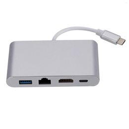 Hub Easy To Use Multi-Function Expansion Dock Convenient Docking Station Multi-Port Adapter For Projectors Displays TV