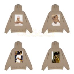 High Street Men Women Hip Hop Hoodies Couples Fashion Printing Add Fleece Sweatshirts Mens Casual Clothing Asian Size S-XL