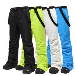 Skiing BIB Pants Men's Brands Warm Outdoor Sports Waterproof Thinken Snow Trousers Suspenders Winter Snowboard Men L221025