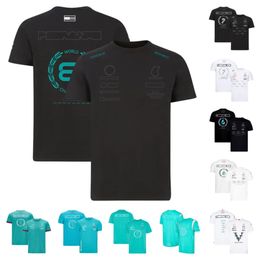 F1 team co-branded T-shirt men's and women's breathable quick-drying tops plus size car fan racing suits can be Customised