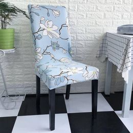 Chair Covers Home Stretch Spandex Office Cover Floral Print All-Inclusive Siamese Restaurant Multi Functional Stool Sheath 1 Piece