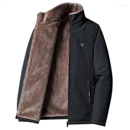 Men's Jackets Men's Winter Coat Parkas Clothing Fleece Warm Thickening Lamb European Size