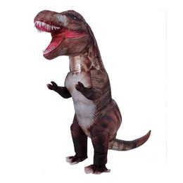 Mascot doll costume New T Rex Inflatable Dinosaur Garment Hot Party Costumes Mascot Anime Halloween Cartoon For Adult Kids Dino Mascot cost