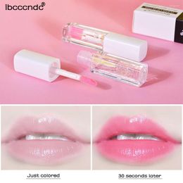 Lip Gloss 3ml Moisture Temperature Changed Colour Liquid Lipstick Long Lasting Nourish Gold Foil Serum Protect Lips Care
