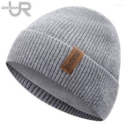 Berets Unisex Winter Hat Add Fleece Warm Cap URGENTMAN Stylish Soft Beanie For Men Women Outdoor Thicken Ski Sports Knitted