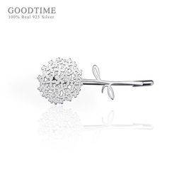 Pins Brooches Fashion Sterling Silver Dandelion Ladies Suit Glossy Pin Jewelry For Man Women Party Dress Decoration L221024