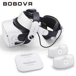 3D Glasses BOBOVR M2 Plus Head Strap Twin Battery Combo Compatible with Meta Quest 2 VR Power Bank Charger StationDock with B2 Battey Pack 221025
