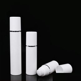 Packing Bottles 15Ml 30Ml 50Ml High Quality White Airless Pump Bottle Travel Refillable Cosmetic Skin Care Cream Dispenser Lotion Pa Dht3O