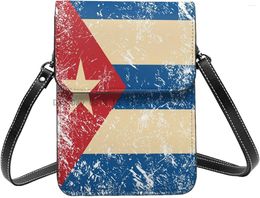 Duffel Bags Small Crossbody For Women Vintage Cuba Flag Slots Cellphone Wallet Purse