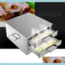 Other Kitchen Dining Bar Household Stainless Steel Steamed Hine Steam Rack Steamer Rice Milk Furnace Cooking Tools Der Box Rolls Dhkjl