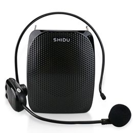 Other Electronics SHIDU 10W Rechargeable Portable Wireless Voice Amplifier for Teachers Tour Guide Megaphone UHF Microphone Teaching Speaker S615 221025