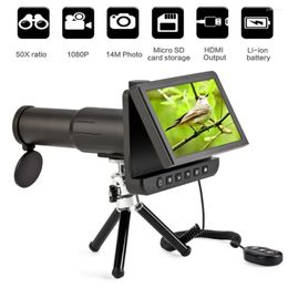 Telescope 5.0 Inch LCD Digital Monoculars Binoculars Camera 50x 1080P Video Po Recorder For Watching Free 8GB TF Card