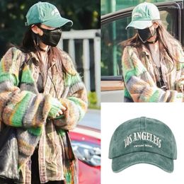 Ball Caps Korean Version Of The Washed Cotton Soft Top Cap Outdoor Leisure Simple Student Wild Green Baseball Couple