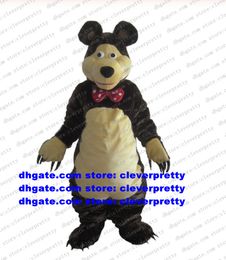 Dark Brown Bear Mascot Costume Adult Cartoon Character Outfit Suit Festivals And Holidays Vehicle-free Promenade CX2049
