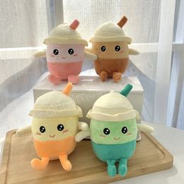 14cm Bubble Tea Plush Toy Kawaii Plush Keychains milk tea Cup Shaped Stuffed Soft Key chain Kid Birthday Gift