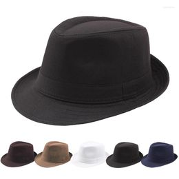 Berets 2022 Vintage Men's Hats Top Jazz Hat For Men Sun Classic Adult Bowler Summer Retro Protection Old Man Cap Outdoor