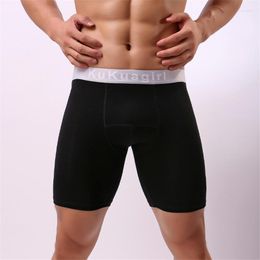 Underpants Mens Underwear Cotton Anti-Wear Sport Men Boxers Short Home Leisure Male Lengthen Pajamas