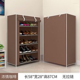 Clothing Storage Assemble Simple Dust Cover Outer Home Dormitory Small Shoe Shelf Door Cabinet Multi-layer Cloth Economic T