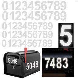 Gift Wrap 5 Set 0-9 Reflective Mailbox Sticker Decal Self Adhesive Numbers Waterproof Fade-Resistant For Window Door Cars Stickers