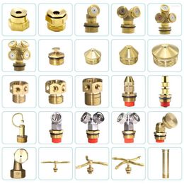 Watering Equipments RBCFHl Brass Nozzle Garden Mist Sprinkler Spray Copper Misting Cooling System Irrigation Thread Fog Tools