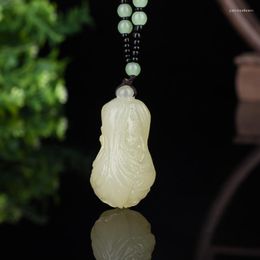 Pendant Necklaces Hetian Jade Cabbage Zhaocai Baicai Green