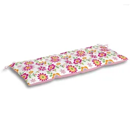 Pillow Home Textile Waterproof Floral Pattern Bench Ties Back Garden Chair Seat Pads