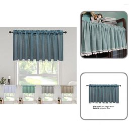 Curtain Valance Comfortable Blackout Solid Farmhouse Short Drape Rustic Light Filtering Window