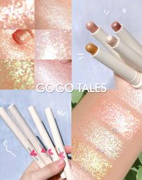 Eye Shadow Dazzling Stereo Velvet Eyeshadow Pen Stick Shimmer Earth Colour Waterproof Smooth Makeup Pencil Long Lasting Shiny Cosmestics