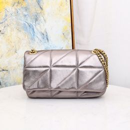 Check Envelope Bag Chain Messenger Handbags Crossbody Bags Genuine Leather Rhombic Pattern Gold Hardware Flap Wallet Interior zip Pocket