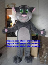 Grey TOM Cat Kitten Mascot Costume Adult Cartoon Character Outfit Suit Cultural Holiday Professional Speziell Technical ZZ742