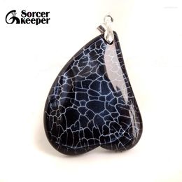 Pendant Necklaces Fashion Women Man Necklace Big Natural Botswana Agate Stone Slide Healing Crystals For Jewelry Making BE508