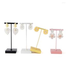 Jewelry Pouches Metal Ornaments Earrings Display Stand Window Accessories Props