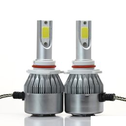 Car Headlights 50 Pair 12V 6000K H7 Car Led Headlight H1 H3 H4 H11 H13 9006 9007 880 Bb C6 Mobiles Headlamp Fog Lamp Drop Delivery 2 Dhvme