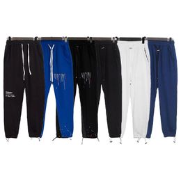 Men pants Looped letter embroidery jogger sportwear designer print loose sports mens casual pant bundle zipper