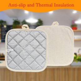 Sublimation Heat Insulating Pads Blank Square Non slip Pot Mat Kitchen Accessories Pots DIY Holder Cup Pad RRC142