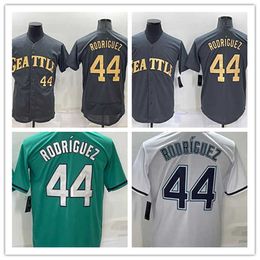 Baseball Jerseys Julio Rodriguez 44 Jersey White Green Cream All Star Black Colour Button Up Men Size S-XXXL Stitched Mix And Match