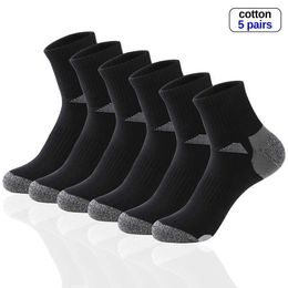 Sports Socks 5 Pairs Niwe nte Mens Knitted Outdoor Fitness Adend Quick Dry Wear Resistant Running Man Wholesale L221026