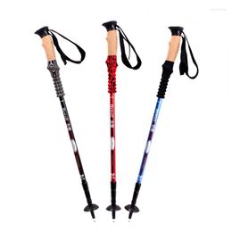 Trekking Poles Hiking Tracking Sticks For Nordic Walking Scandinavian Folding The Elderly Alpenstocks Canes Bastones Tips ED01