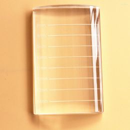 False Eyelashes CM Size Printing Eyelash Extension Tool U-Shape Crystal Glass Adhesive Glue Pallet Stone For