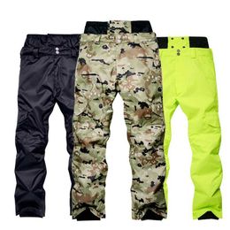 Skiing BIB Pants Men 's Snowboard Waterproof Windproof Camouflage Outdoor Snow High - waist Winter Warm Trousers L221025