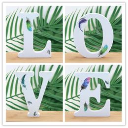 Novelty Items 1 Piece 10X10 Cm Handmade Animal Shape Wedding Feather Wooden Letters Decoration Word Letter DIY Name Design Crafts