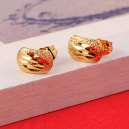 Stud Earrings Ethiopian For Women Girl Baby 22K Gold Colour Jewellery Factory Price