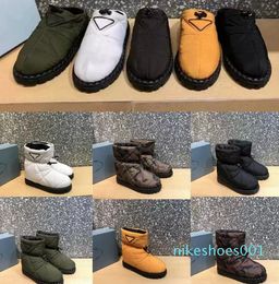 2022Boot Leather Shoe Camouflage Waterproof Shoes Winter Warm Cotton Booties With Box