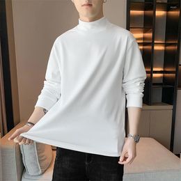 Men's Hoodies Arrival Men Casual Sweatshirt O-Neck Solid Basic Pullover Round Neck Autumn Spring Asian Size K567