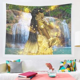 Tapestries Oshun tapestry Mandala Tapestry Wall Hanging Bohemian Gypsy Psychedelic Tapiz Witchcraft 221026