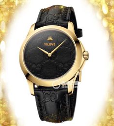 Top Model luxury quartz Watch Men Women Genuine Leather Belt President Retro Orologio di Lusso Crime Bee Business leisure Wristwatches Time Clock Table