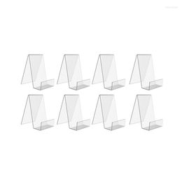 Jewellery Pouches 8PCS Acrylic Book Display Stand With Ledge Clear Easels For Displaying Po Music Sheets Artworks